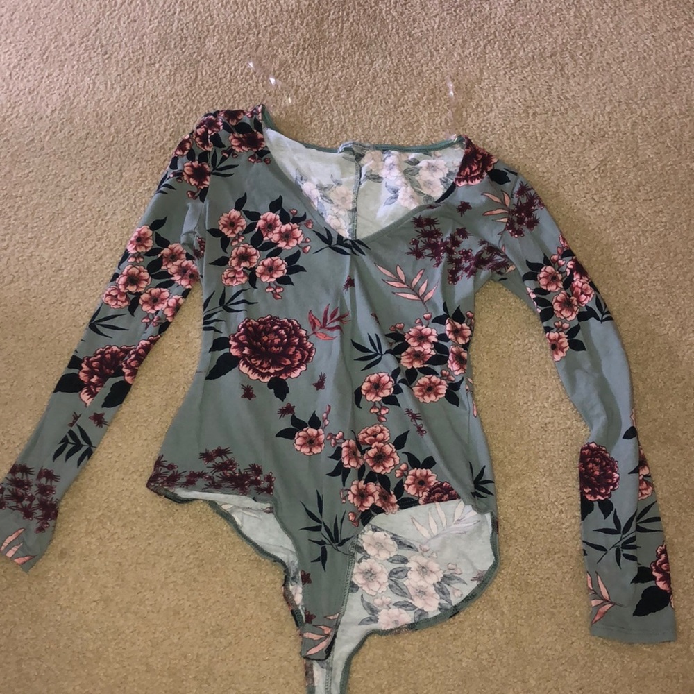 Charlotte Russe floral bodysuit